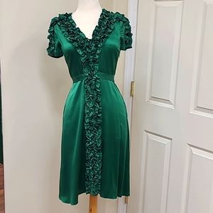Dress, green color, size 4
